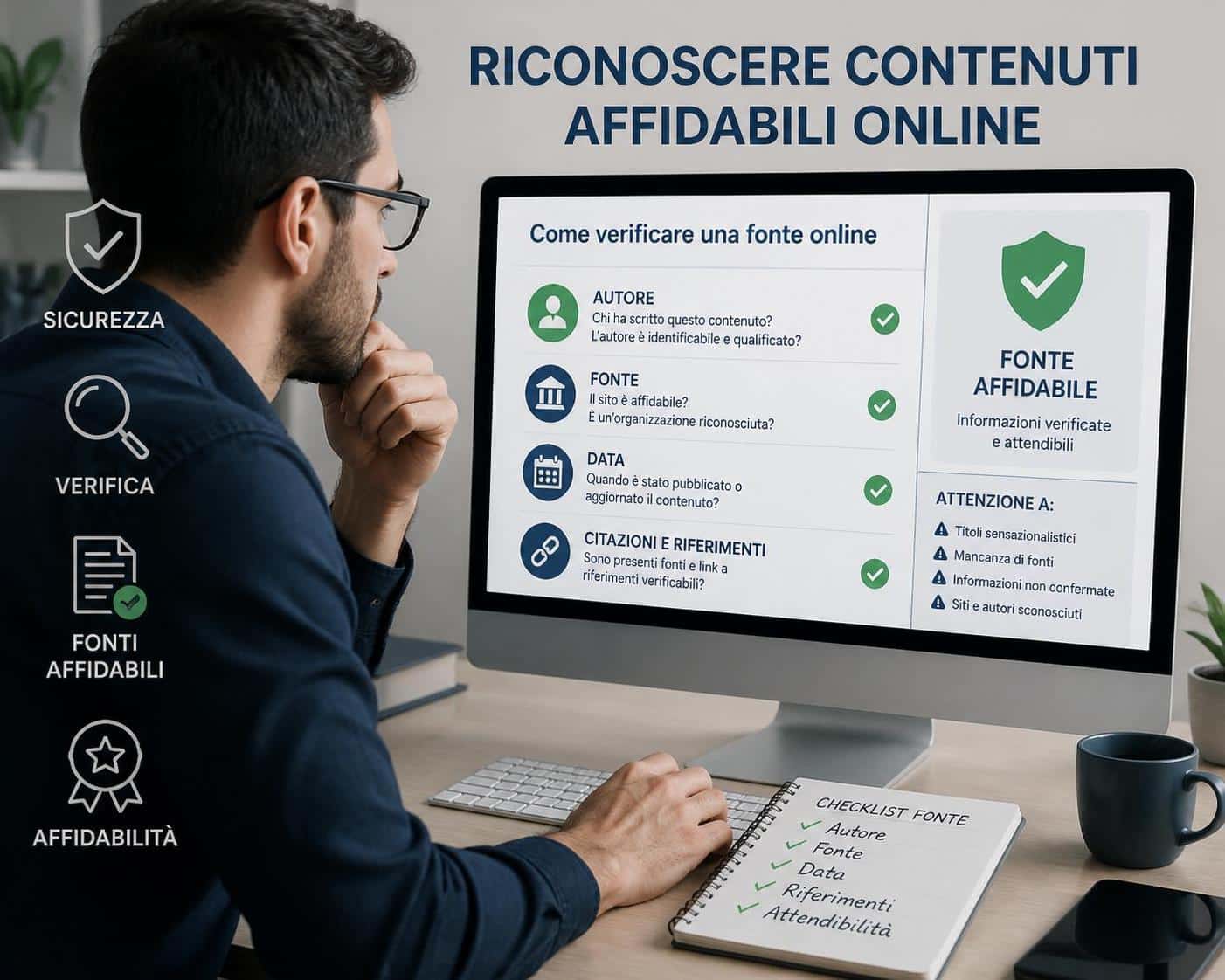 scopri come identificare contenuti online affidabili con consigli pratici per verificare fonti, autenticit&agrave; e qualit&agrave; delle informazioni digitali.