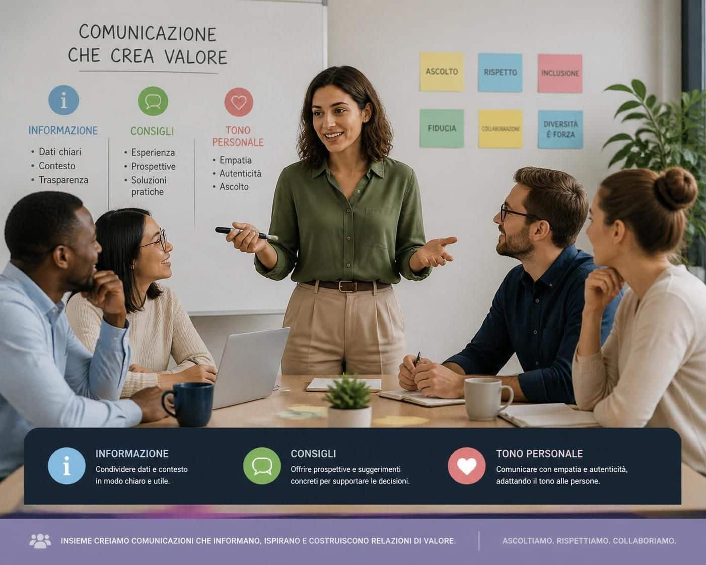 scopri come bilanciare efficacemente informazione, consigli pratici e un tono personale coinvolgente per comunicare al meglio con il tuo pubblico.